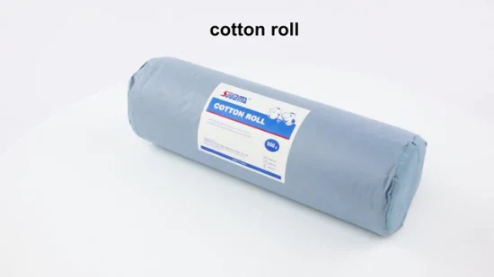 Pansement chirurgical médical 100 % coton rouleau de laine de coton absorbant