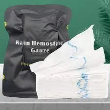 Gaze de premiers secours médicaux hémostatiques rapides, haute Performance, pliable en Z, Portable, emballée, Kaolin personnalisable, gaze de chirurgie hémostatique