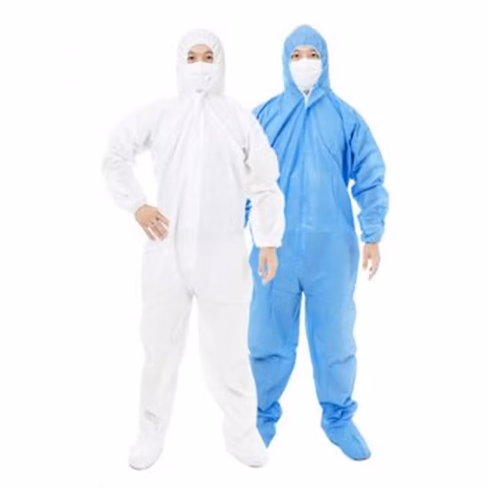 Combinaison jetable de haute qualité pour vêtements de travail, type 5/6, microporeuse, combinée à une combinaison SMS